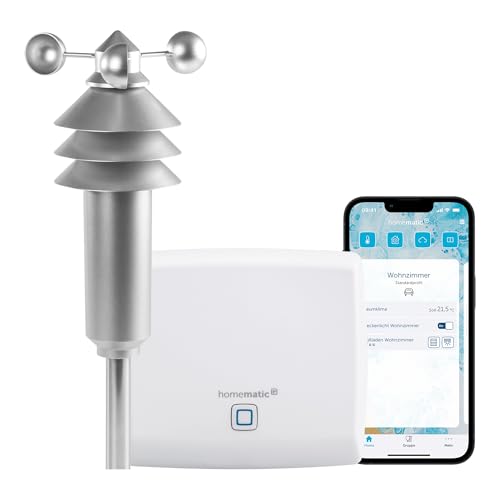 Homematic IP Smart Home Access Point + Wettersensor – basic, Wetterdaten messen und Smart Home richtet sich nach dem Wetter, Messdaten auswerten Homematic IP Smart Home Access Point + Wettersensor – basic, Wetterdaten messen und Smart Home richtet sich nach dem Wetter, Messdaten auswerten von Homematic