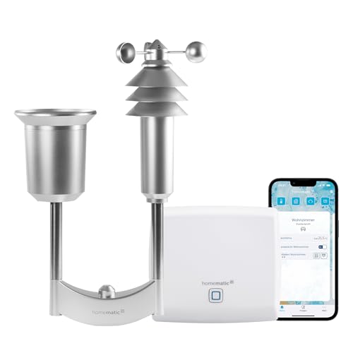 Homematic IP Smart Home Access Point + Wettersensor – plus, Wetterdaten messen und Smart Home richtet sich nach dem Wetter, Messdaten auswerten von Homematic