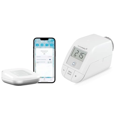 Homematic IP Access Point 2 + 2X Heizkörperthermostat – Basic, Smart Home, digitaler Thermostat Heizung, Steuerung per App, Alexa, Google Home, einfache Installation, Energie sparen Homematic IP Access Point 2 + 2X Heizkörperthermostat – Basic, Smart Home, digitaler Thermostat Heizung, Steuerung per App, Alexa, Google Home, einfache Installation, Energie sparen von Homematic IP
