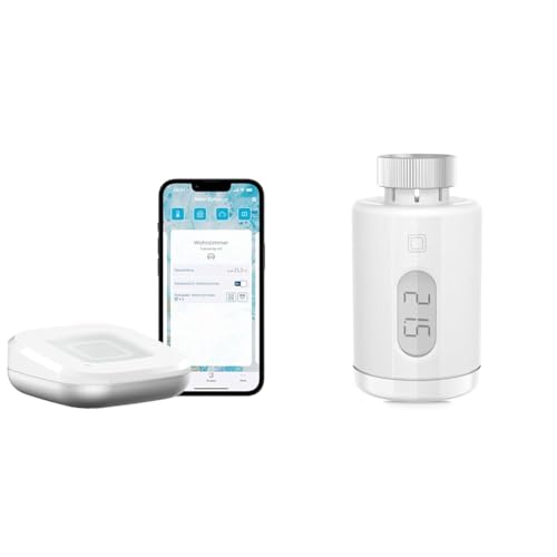 Homematic IP Access Point 2 + 2X Heizkörperthermostat – Pure, Smart Home, digitaler Thermostat Heizung, Steuerung per App, Alexa, Google Home, einfache Installation, Energie sparen Homematic IP Access Point 2 + 2X Heizkörperthermostat – Pure, Smart Home, digitaler Thermostat Heizung, Steuerung per App, Alexa, Google Home, einfache Installation, Energie sparen von Homematic IP