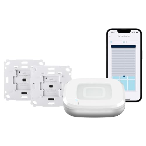 Homematic IP Access Point 2 + 2X Rollladenaktor für Markenschalter, Smart Home, Digitale Steuerung für 2 Rollläden per App, Alexa, Google Home, elektrische Rolladen smart nachrüsten Homematic IP Access Point 2 + 2X Rollladenaktor für Markenschalter, Smart Home, Digitale Steuerung für 2 Rollläden per App, Alexa, Google Home, elektrische Rolladen smart nachrüsten von Homematic IP