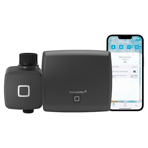 Homematic IP Bewässerungsaktor + Access Point, Smart Home, mit App steuerbar, intelligente Gartenbewässerung, Smarter Bewässerungscomputer, Smart Home Gateway, kompatibel mit Alexa & Google Assistant von Homematic IP