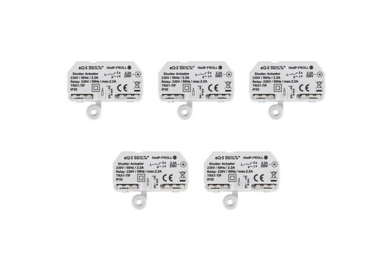 Homematic IP Bundle 5x Rollladenaktor Unterputz Smart-Home-Zubehör Homematic IP Bundle 5x Rollladenaktor Unterputz Smart-Home-Zubehör von Homematic IP