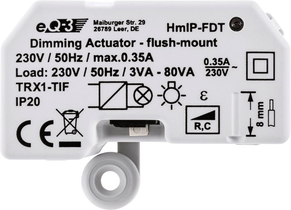 Homematic IP Dimmaktor Unterputz – Phasenabschnitt (150609A0) Unterputzschalter von Homematic IP