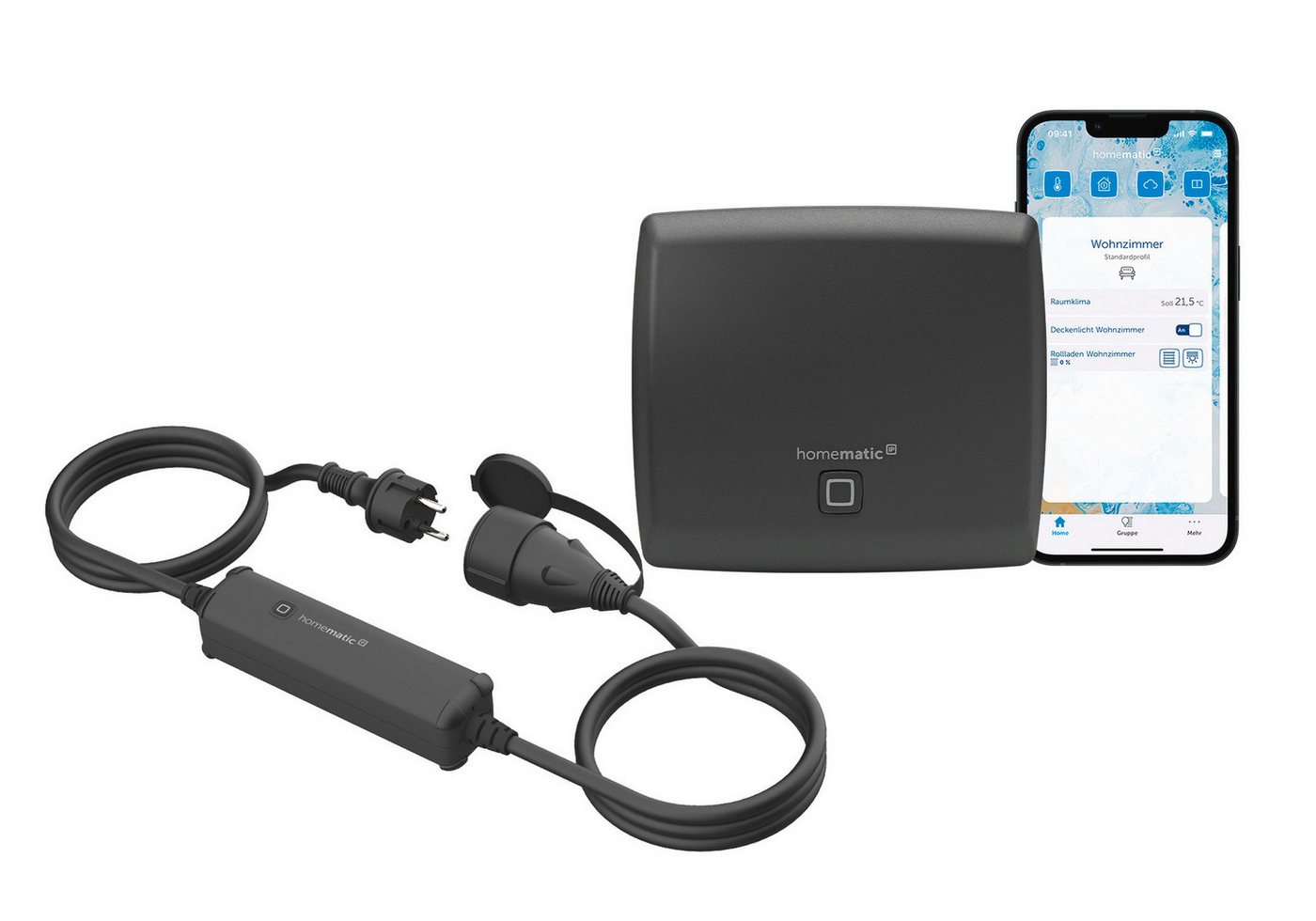 Homematic IP Funksteckdose Starter Set Outdoor Steckdose - Access Point & Schalt-Mess-Kabel außen Homematic IP Funksteckdose Starter Set Outdoor Steckdose - Access Point & Schalt-Mess-Kabel außen von Homematic IP