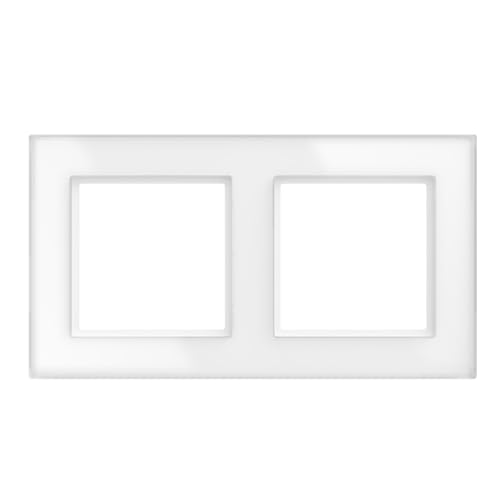 Homematic IP Glasrahmen, 2-Fach, weiß, HmIP-GF2 Homematic IP Glasrahmen, 2-Fach, weiß, HmIP-GF2 von Homematic IP