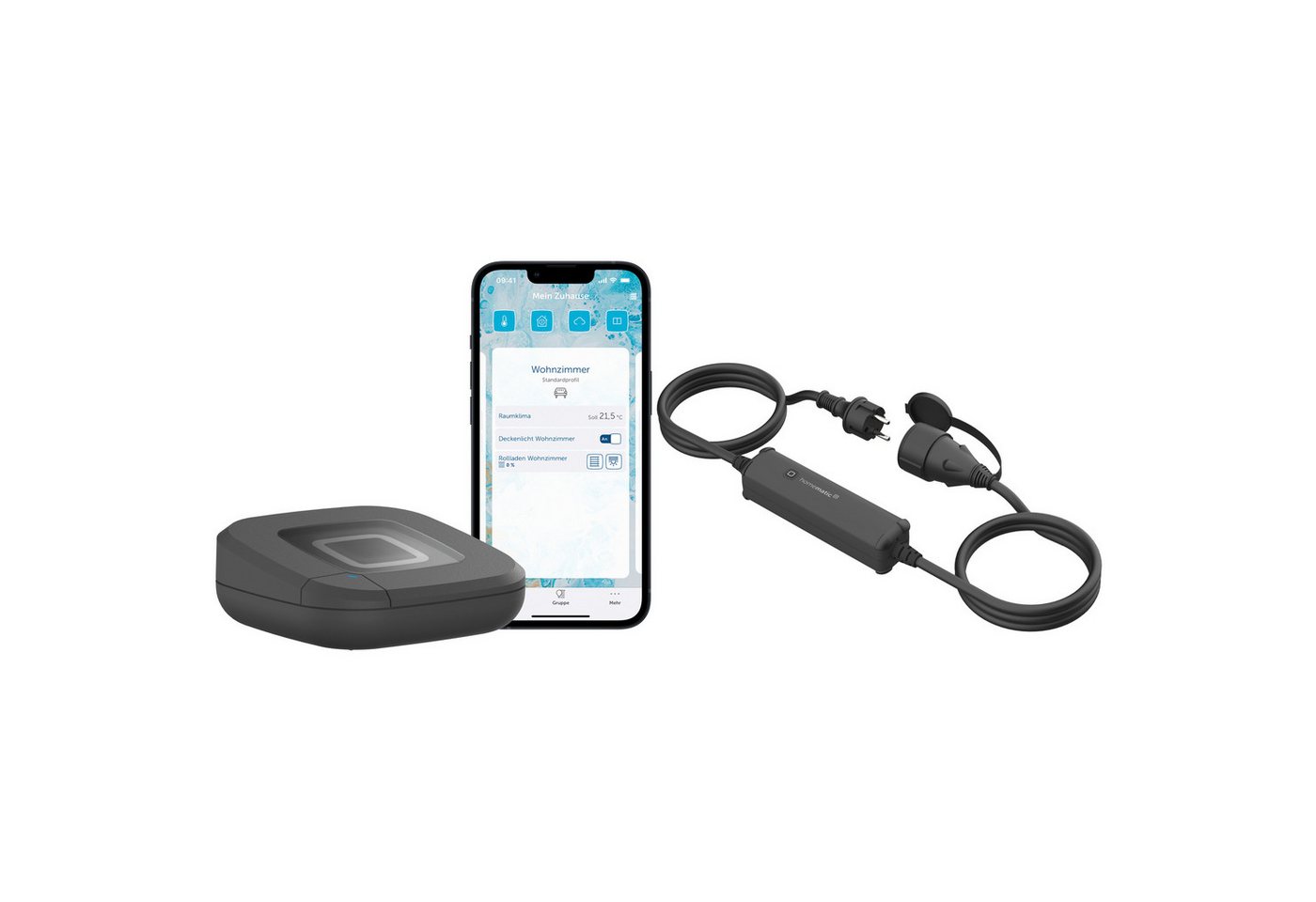 Homematic IP HOMEMATIC IP Schalt-Mess-Kabel + Access Point 2, anthrazit Smart-Home-Zubehör von Homematic IP
