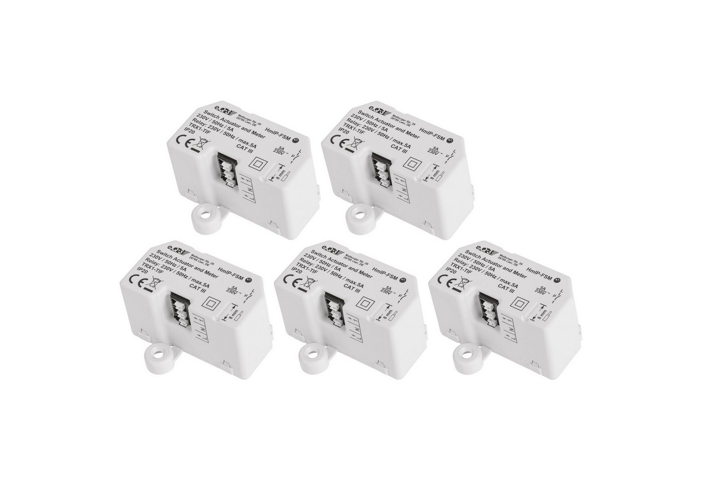 Homematic IP HOMEMATIC IP Smart Home 142721A0 Schalt-Mess-Aktor, 5 A, Unterputz, 5 Unterputzschalter Homematic IP HOMEMATIC IP Smart Home 142721A0 Schalt-Mess-Aktor, 5 A, Unterputz, 5 Unterputzschalter von Homematic IP