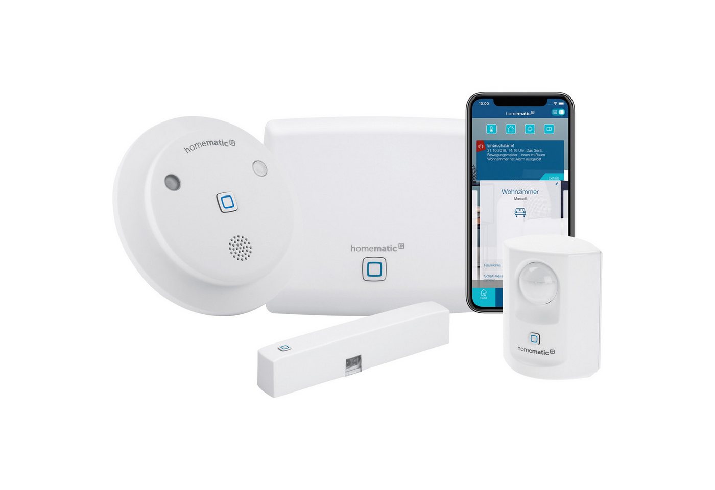 Homematic IP HOMEMATIC IP Smart Home 153348A0 Starter Set Alarm Alarmanlage Homematic IP HOMEMATIC IP Smart Home 153348A0 Starter Set Alarm Alarmanlage von Homematic IP