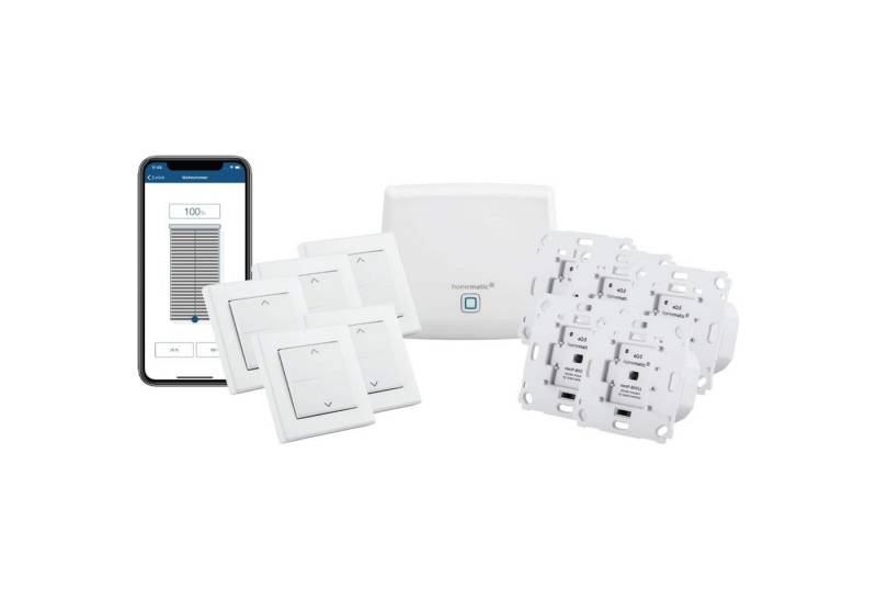 Homematic IP HOMEMATIC IP Starterset Beschattung für 5 Rollläden & Markisen Smart-Home Starter-Set von Homematic IP