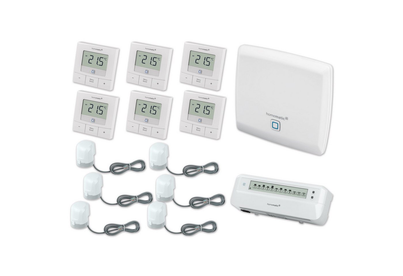 Homematic IP HOMEMATIC IP Starterset Fußbodenheizung für 6 Smart-Home Starter-Set Homematic IP HOMEMATIC IP Starterset Fußbodenheizung für 6 Smart-Home Starter-Set von Homematic IP