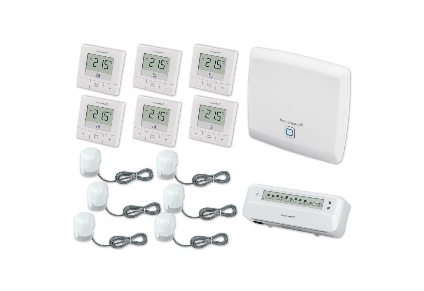 Homematic IP HOMEMATIC IP Starterset Fußbodenheizung für 6 Smart-Home Starter-Set von Homematic IP