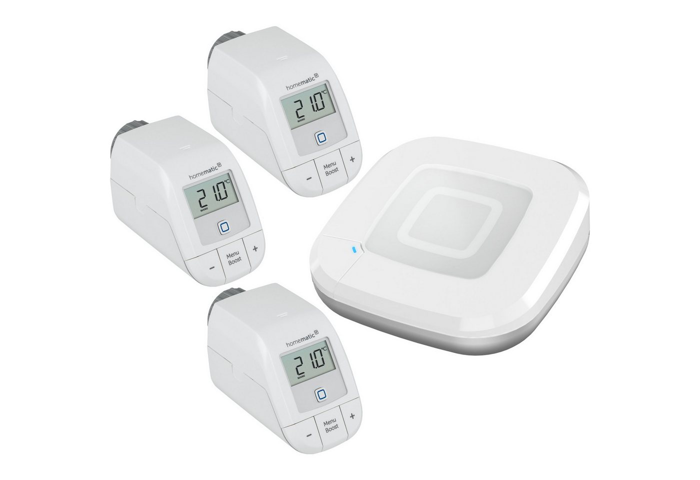 Homematic IP HOMEMATIC IP Starterset Heizen für 3 Heizkörper Smart-Home Starter-Set von Homematic IP