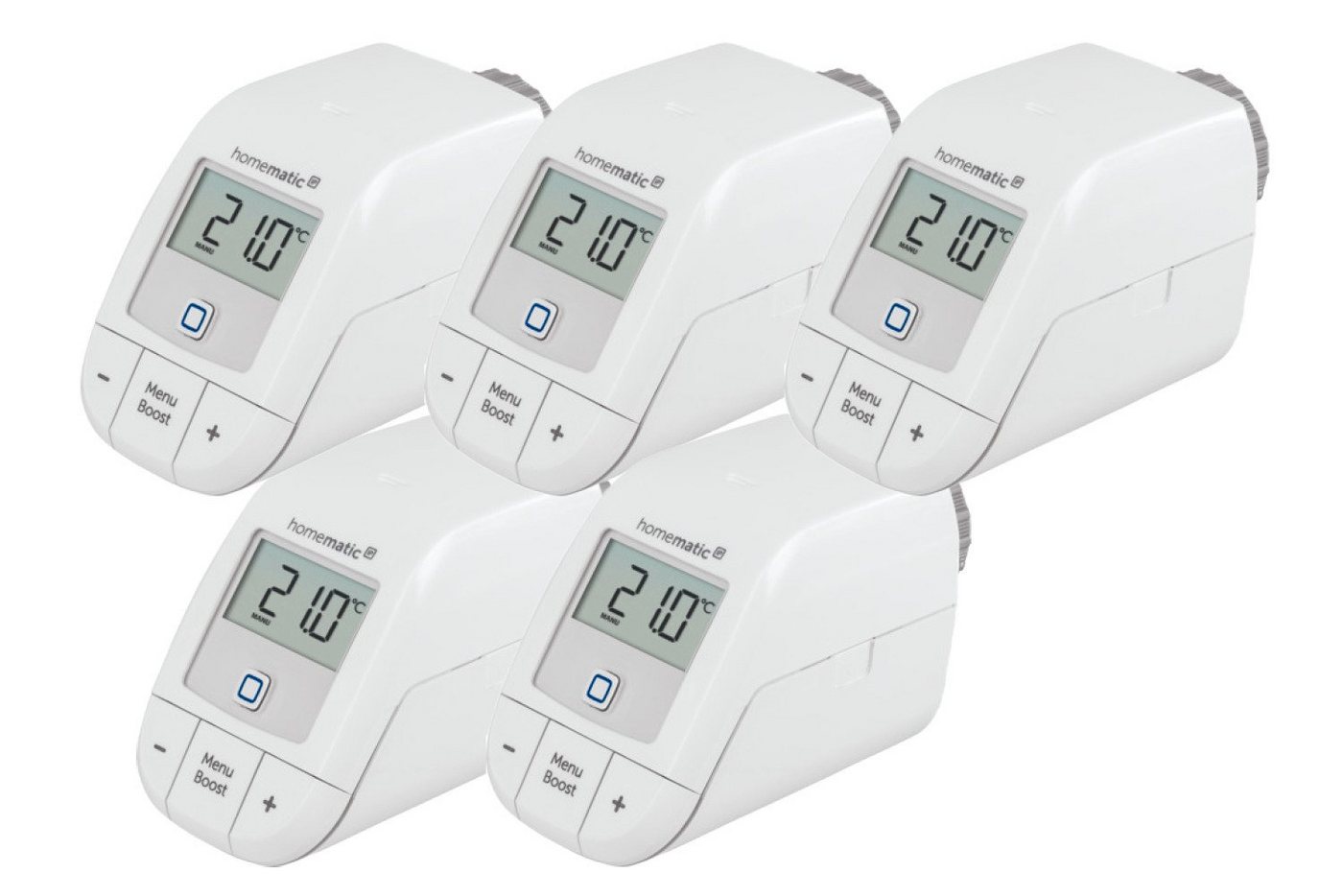 Homematic IP Heizkörperthermostat – basic 5er Set Smart-Home-Station von Homematic IP