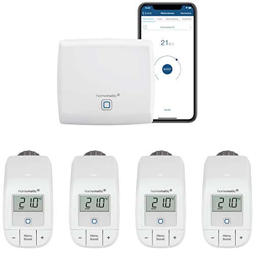 Homematic IP Heizungssteuerung Basic für 4 Heizkörper zur Einzelraumregelung mit App., Weiß Homematic IP Heizungssteuerung Basic für 4 Heizkörper zur Einzelraumregelung mit App., Weiß von Homematic