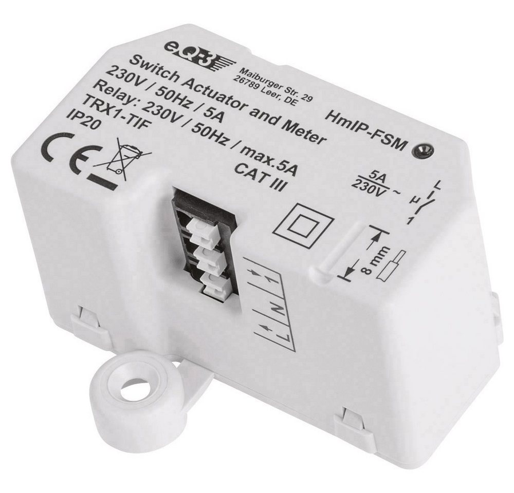 Homematic IP Homematic IP Funk Schaltaktor mit Messfunktion HmIP-FSM Smart-Home-Zubehör Homematic IP Homematic IP Funk Schaltaktor mit Messfunktion HmIP-FSM Smart-Home-Zubehör von Homematic IP
