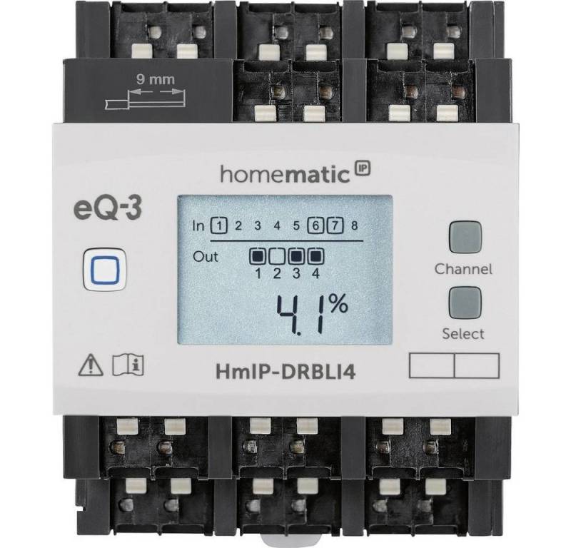 Homematic IP Jalousieaktor für Hutschienenmontage - 4-fach 154362A0 Smart-Home-Steuerelement von Homematic IP
