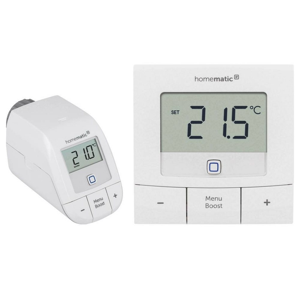 Homematic IP Set: Heizkörperthermostat basic + Wandthermostat Smart-Home Starter-Set von Homematic IP