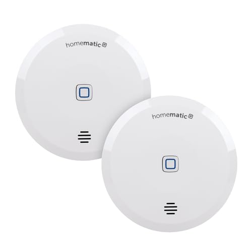 Homematic IP Smart Home 2er-Set Wassersensor, Wassermelder für zuverlässige Alarmierung per Sirene und Push-Benachrichtigung in der Smartphone-App bei Feuchtigkeit und Wasser, 151694A0 Homematic IP Smart Home 2er-Set Wassersensor, Wassermelder für zuverlässige Alarmierung per Sirene und Push-Benachrichtigung in der Smartphone-App bei Feuchtigkeit und Wasser, 151694A0 von Homematic