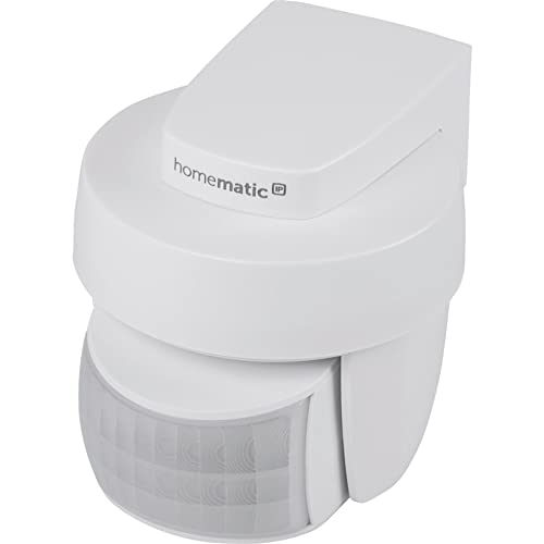 Homematic IP Smart Home Bewegungsmelder mit Dämmerungssensor – außen, Zubehör für Smart Home, Bewegungserkennung, schaltet Leuchten, Energie sparen, 156203A0 von Homematic