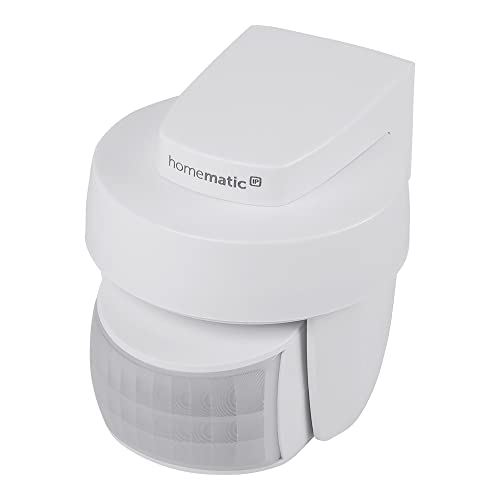 Homematic IP Smart Home Bewegungsmelder mit Dämmerungssensor – außen, Zubehör für Ihr Homematic IP Smart Home, Bewegungserkennung, schaltet Leuchten, Energie sparen, 142809A0 von Homematic IP