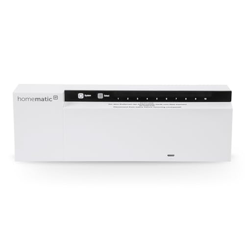 Homematic IP Smart Home Fußbodenheizungscontroller – 10-Fach, 24 V, Digitale Steuerung Fußbodenheizung mit oder ohne App, Energie sparen, 143238A0 von Homematic