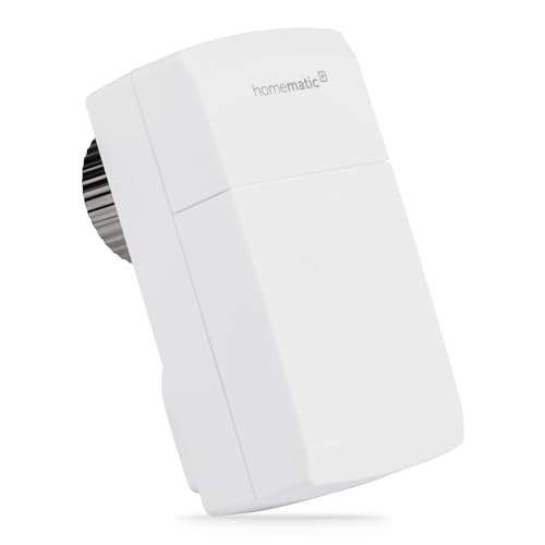 Homematic IP Smart Home Heizkörperthermostat – kompakt, digitaler Thermostat Heizung, Heizungsthermostat, Steuerung per App, Alexa & Google Assistant, einfache Installation, Energie sparen, 155648A0 von Homematic IP