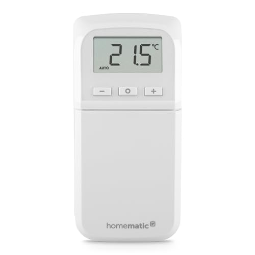 Homematic IP Smart Home Heizkörperthermostat – kompakt Plus, digitaler Thermostat Heizung, Heizungsthermostat, Heizkosten sparen, einfache Installation, Energie sparen, 157681A0 Weiß von Homematic IP