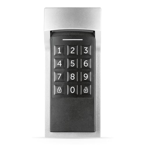 Homematic IP Smart Home Keypad, Codeschloss für die Haustür mit App-Funktion, Öffnen und Schließen mit Zahlencode, Erweiterung für Homematic IP Türschlossantrieb, 156424A0 Homematic IP Smart Home Keypad, Codeschloss für die Haustür mit App-Funktion, Öffnen und Schließen mit Zahlencode, Erweiterung für Homematic IP Türschlossantrieb, 156424A0 von Homematic