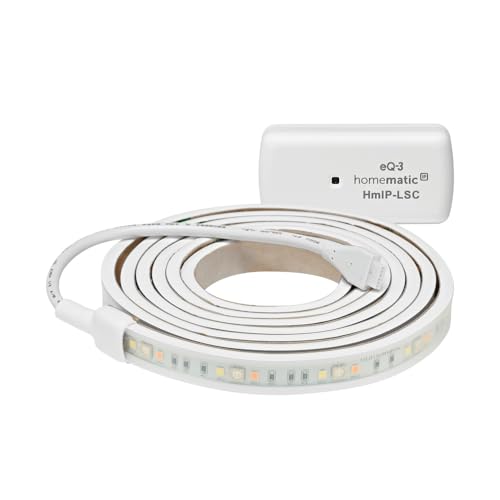 Homematic IP Smart Home Lightstrip Set, 2m, indirekte Beleuchtung, Steuerung per App, Google Assistant und Alexa von Homematic