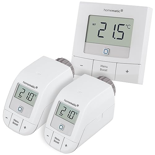Homematic IP Smart Home Set Heizen Basic XS mit 2X Heizkörperthermostat und 1x Wandthermostat Homematic IP Smart Home Set Heizen Basic XS mit 2X Heizkörperthermostat und 1x Wandthermostat von Homematic