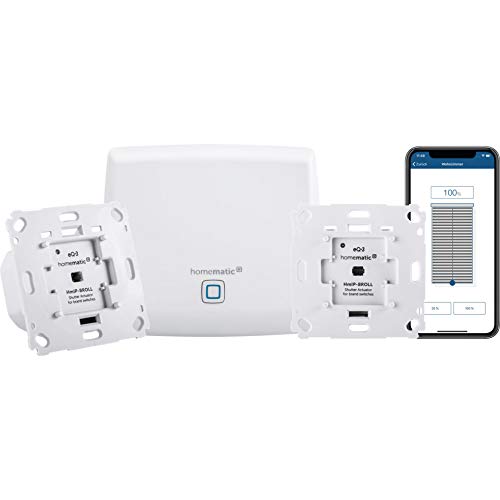 Homematic IP Smart Home Starter Set Beschattung - Intelligente Rollladensteuerung per Smartphone, 151670A0 von Homematic IP
