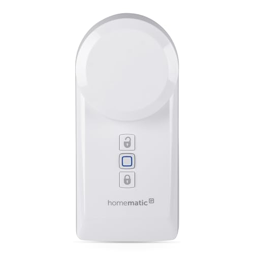 Homematic IP Smart Home Türschlossantrieb, elektronisches Türschloss, Smart Lock ohne Umbau, Türöffner per App, Alexa & Google Assistant, 154952A0 von Homematic IP