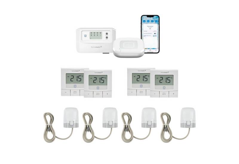 Homematic IP Starter Bundle Fußbodenheizung für 4 Räume Smart-Home-Zubehör Homematic IP Starter Bundle Fußbodenheizung für 4 Räume Smart-Home-Zubehör von Homematic IP