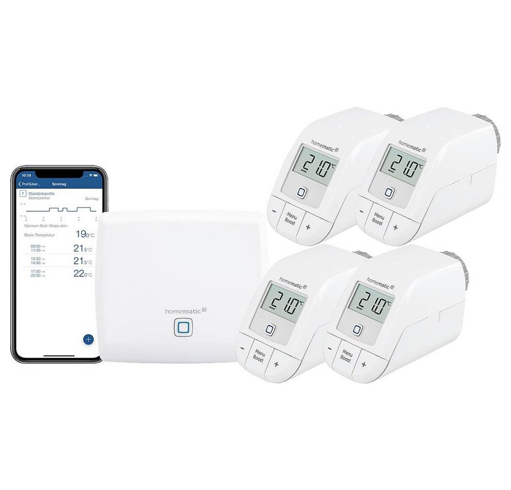 Homematic IP Starter-Set Heizen für 4 Heizkörper Smart-Home Starter-Set Homematic IP Starter-Set Heizen für 4 Heizkörper Smart-Home Starter-Set von Homematic IP