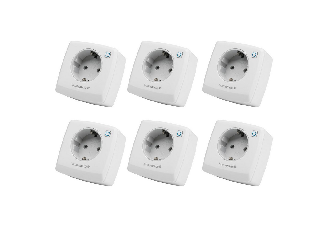 Homematic IP Steckdose HOMEMATIC IP 157338A0, Schaltsteckdose, 6 Stück Homematic IP Steckdose HOMEMATIC IP 157338A0, Schaltsteckdose, 6 Stück von Homematic IP