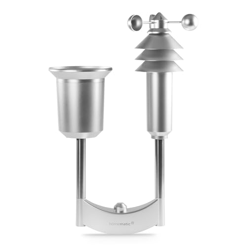 Homematic IP Smart Home Wettersensor – Plus, Zubehör für Smart Home mit App-Funktion, Wetterstation Funk steuert Verschiedene Funktionen, 152057A0 von Homematic