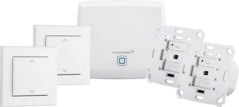 Homematic Ip Starter Set Beschattung Rollladenaktoren Smart Home 158143 A0 Weiß  B-Ware von Homematic IP