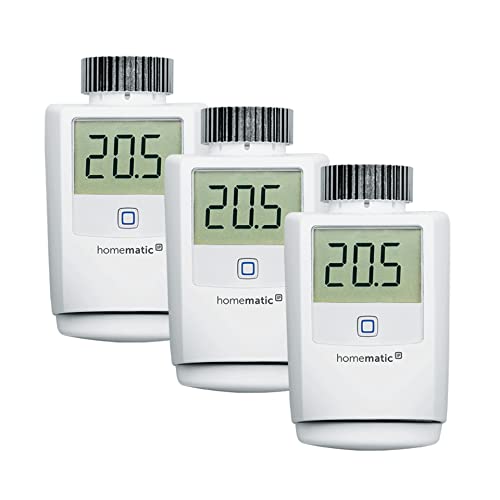 eQ-3 Homematic IP 3er Set Heizkörperthermostat HMIP-eTRV-2 für Smart Home/Hausautomation von Homematic IP