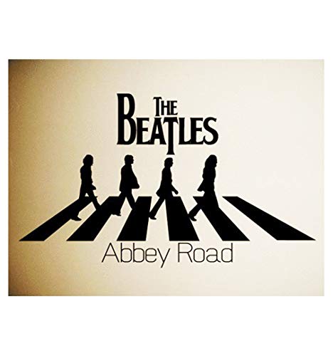homemay PVC Wandtattoo Aufkleber Englisch Beatles Beatles Kanten Hintergrund Home Dekoration removablewallpaper96.5 cm x55.9 cm, violett, 96.5cm x55.9cm von Homemay