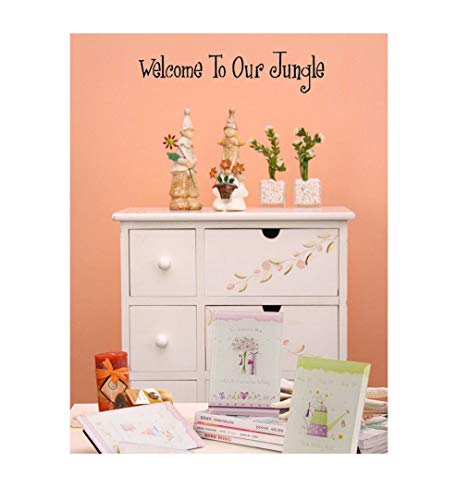 homemay PVC Wandtattoo Aufkleber Englisch Welcome to Türen zu Welcome Jungle Hintergrund Home decorationwallpaper12.7 cm x58.4 cm, grau, 12.7cm x58.4cm homemay PVC Wandtattoo Aufkleber Englisch Welcome to Türen zu Welcome Jungle Hintergrund Home decorationwallpaper12.7 cm x58.4 cm, grau, 12.7cm x58.4cm von Homemay