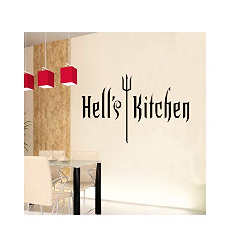 homemay PVC Wandtattoo Aufkleber hell 's kitchen Esszimmer Glas europäischen Home Decor kann removedwallpaper90 cm x45 cm, Grau, 90cm x45cm homemay PVC Wandtattoo Aufkleber hell 's kitchen Esszimmer Glas europäischen Home Decor kann removedwallpaper90 cm x45 cm, Grau, 90cm x45cm von Homemay