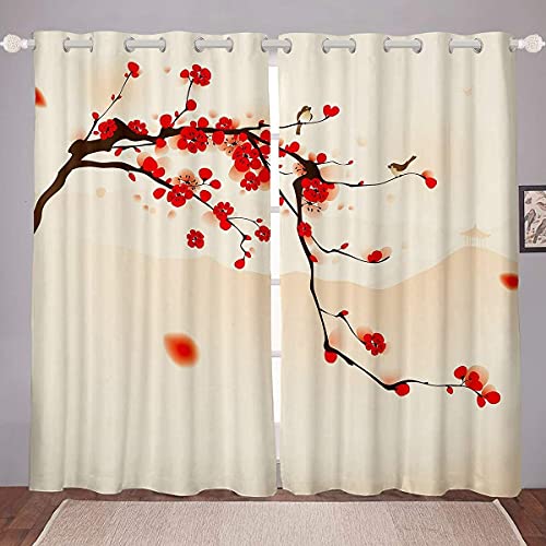 Blumendruck Fenstervorhang 137x117cm Luxus Damen Vorhänge Schlafzimmer Wohnzimmer Pflaumenblüte Aquarell Bedruckt Blickdichte Vorhänge Mädchen Botanische Blumen Dekor Raumdekoration 2 Paneele Blumendruck Fenstervorhang 137x117cm Luxus Damen Vorhänge Schlafzimmer Wohnzimmer Pflaumenblüte Aquarell Bedruckt Blickdichte Vorhänge Mädchen Botanische Blumen Dekor Raumdekoration 2 Paneele von Homemissing