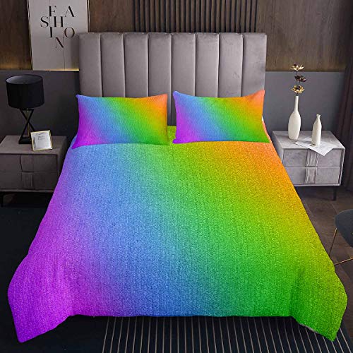 Homemissing Tie Dye Tagesdecke 220x240cm Luxus Regenbogen Tie Dye Steppdecke Boho Hippie Bettüberwurf für Kinder Jungen Mädchen Frauen Bunte Glitter Mikrofaser Raumdekor von Homemissing