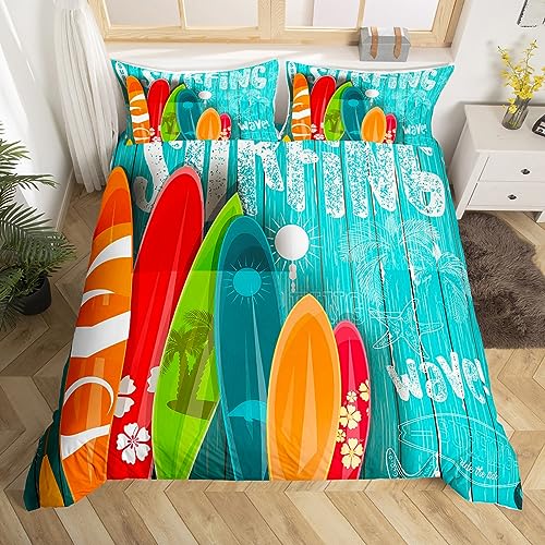 Sommer Surf Bettbezug Surfbrett Bettwäsche Set Jungen Mädchen Strand Welle Dekoration Kinder Bettwäsche Teenager Bettbezug 140 x 200 cm Grün Blau Orange 1 Kissenbezug Sommer Surf Bettbezug Surfbrett Bettwäsche Set Jungen Mädchen Strand Welle Dekoration Kinder Bettwäsche Teenager Bettbezug 140 x 200 cm Grün Blau Orange 1 Kissenbezug von Homemissing