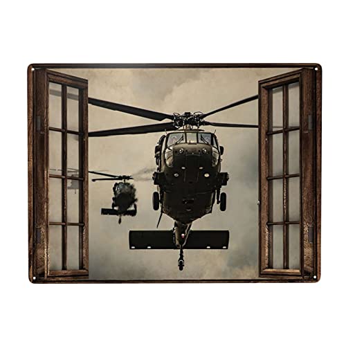 Blechschild mit Hubschrauber-Fenster, Wanddekoration, lustige Dekoration für Zuhause, Küche, Bar, Zimmer, Garage, Vintage-Poster, Plakette, 15,2 x 20,3 cm Blechschild mit Hubschrauber-Fenster, Wanddekoration, lustige Dekoration für Zuhause, Küche, Bar, Zimmer, Garage, Vintage-Poster, Plakette, 15,2 x 20,3 cm von Homeoanimal