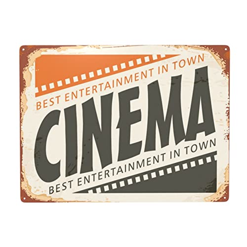 Cinema Blechschild Vintage Plakette Metall Poster Wanddekoration für Zuhause Küche Garage Bar Pub Kunst Dekor Wandposter Geschenk 15,2 x 20,3 cm Cinema Blechschild Vintage Plakette Metall Poster Wanddekoration für Zuhause Küche Garage Bar Pub Kunst Dekor Wandposter Geschenk 15,2 x 20,3 cm von Homeoanimal