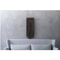 Makramee Wandbehang Home Decor Wandkunst Wand Hygge Boho Wanddeko Schwarzes von HomeofDunes