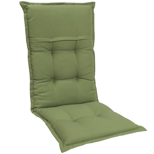 Homeoutfit24 Gartenstuhlauflagen Hochlehner – 1er Set – Extra Dick 8 cm – Mit Kopfpolster – Oeko-TEX – UV-beständig – Grün – Made in EU – Outdoor Auflagen für Gartenstühle Homeoutfit24 Gartenstuhlauflagen Hochlehner – 1er Set – Extra Dick 8 cm – Mit Kopfpolster – Oeko-TEX – UV-beständig – Grün – Made in EU – Outdoor Auflagen für Gartenstühle von Homeoutfit24