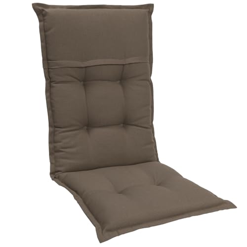 Homeoutfit24 Gartenstuhlauflagen Hochlehner – 1er Set – Extra Dick 8 cm – Mit Kopfpolster – Oeko-TEX – UV-beständig – Taupe – Made in EU – Outdoor Auflagen für Gartenstühle Homeoutfit24 Gartenstuhlauflagen Hochlehner – 1er Set – Extra Dick 8 cm – Mit Kopfpolster – Oeko-TEX – UV-beständig – Taupe – Made in EU – Outdoor Auflagen für Gartenstühle von Homeoutfit24